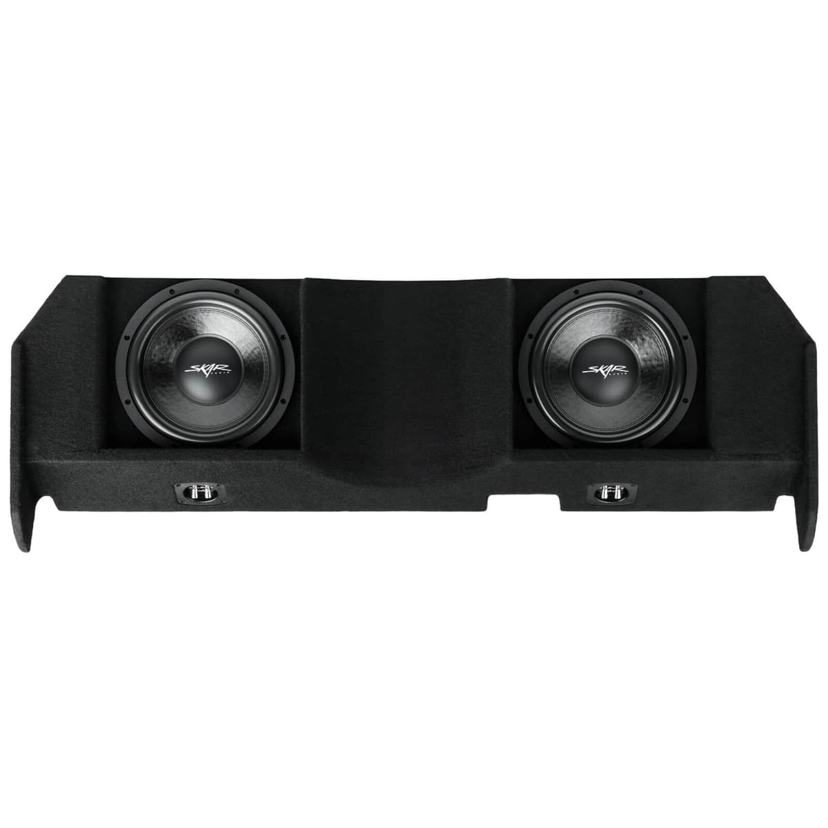 Dual 12" 1,600W Max Power Loaded Subwoofer Enclosure Compatible with 2004-2015 Nissan Titan Crew Cab Trucks