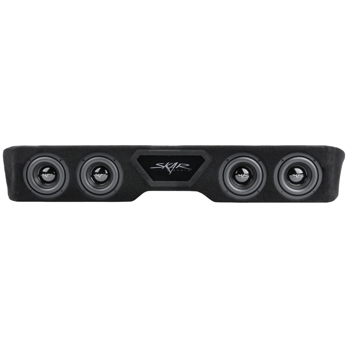 Quad 6.5" 1,600W Max Power Loaded Subwoofer Enclosure Compatible with 2005-2021 Nissan Frontier Crew Cab Trucks
