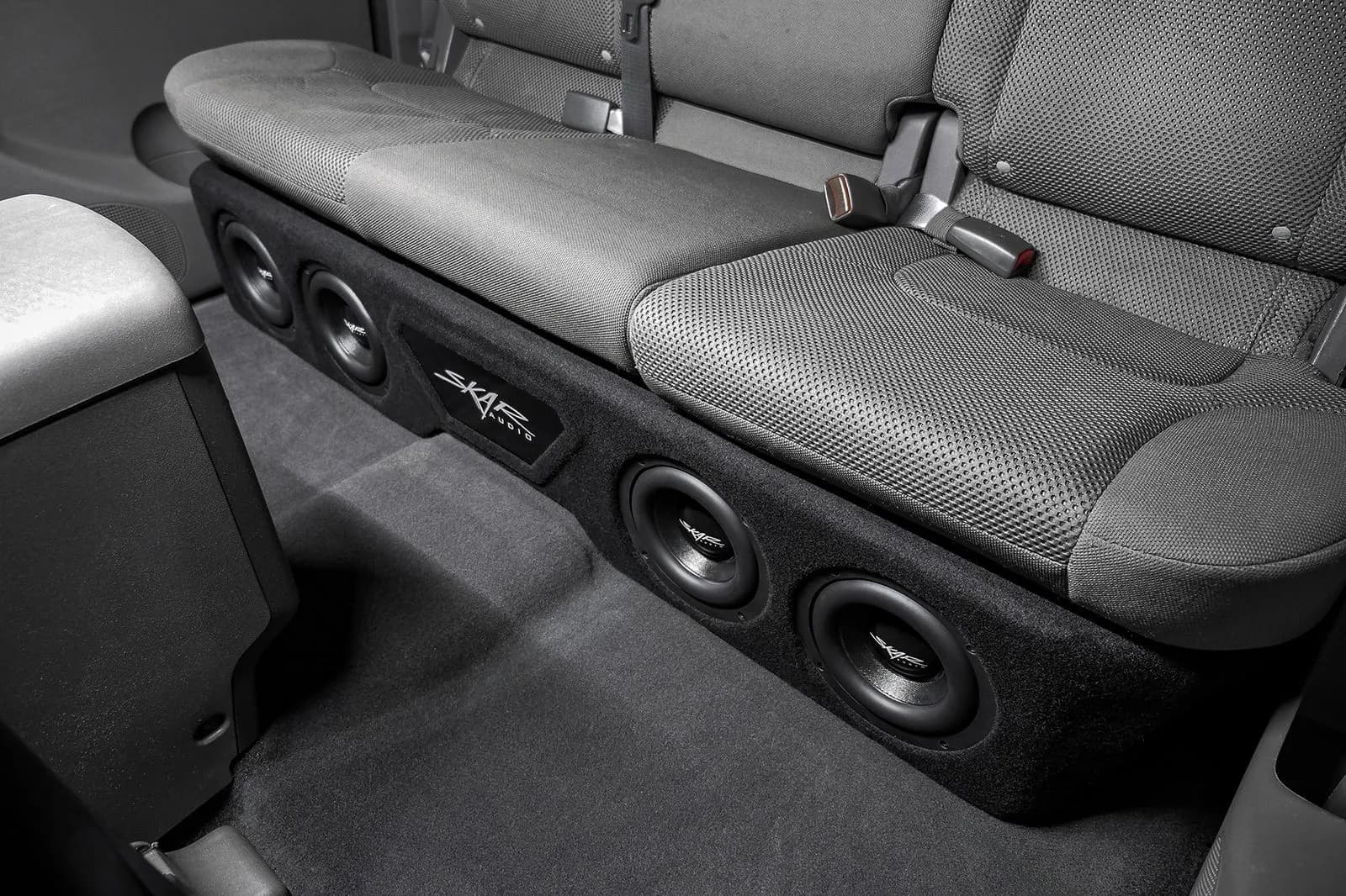 Quad 6.5" 1,600W Max Power Loaded Subwoofer Enclosure Compatible with 2005-2021 Nissan Frontier Crew Cab Trucks - Image 9