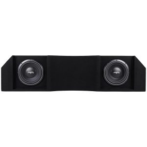 Dual 10" 2,000W Max Power Loaded Ported Subwoofer Enclosure Compatible with 2016-2025 Nissan Titan Crew Cab Trucks
