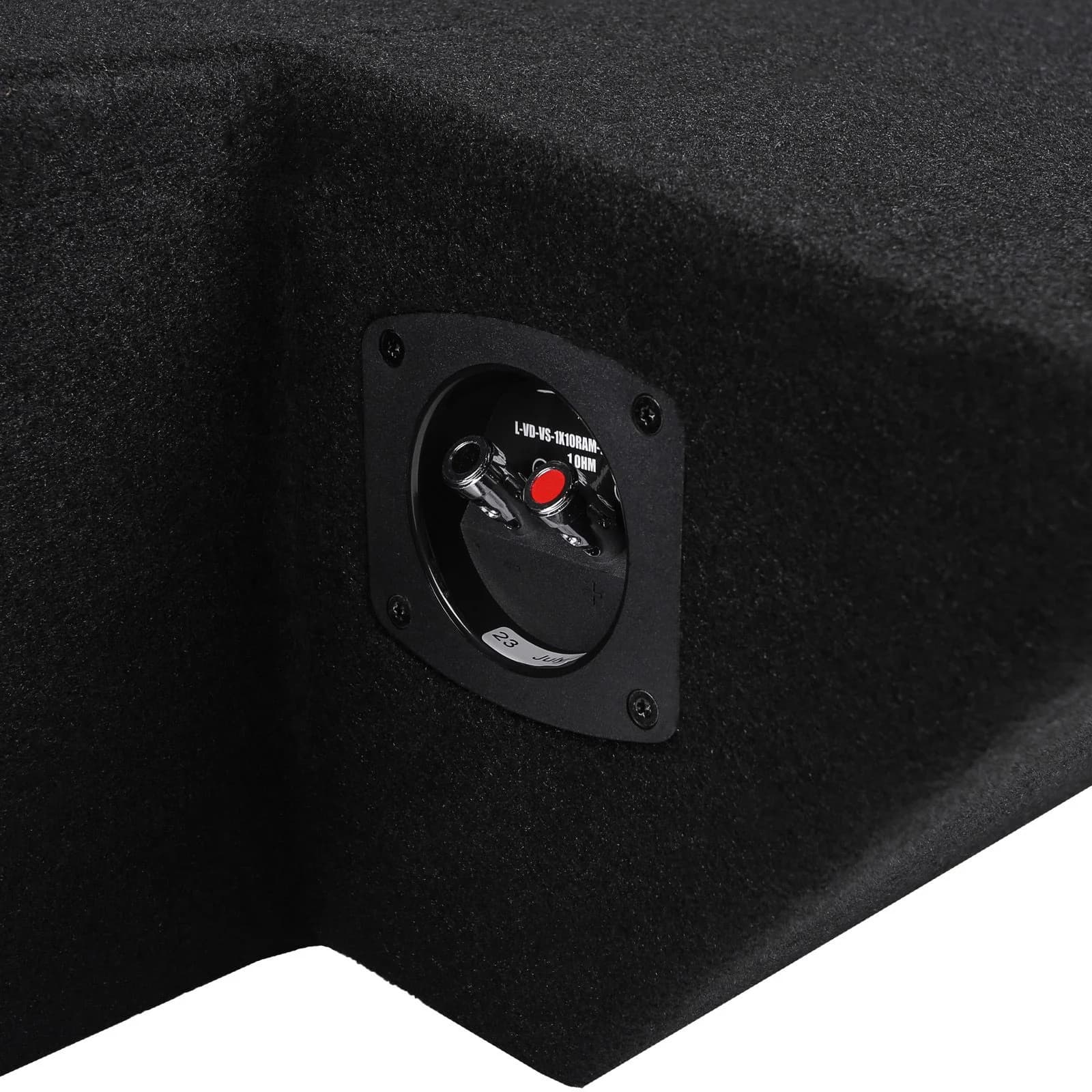 Single 10" 800W Max Power Loaded Subwoofer Enclosure Compatible with 2019-2024 Ram 1500 (5th Gen) Crew Cab Trucks - Image 5
