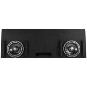 Dual 10" 1,600W Max Power Loaded Ported Subwoofer Enclosure Compatible with 2014-2021 Toyota Tundra Crew Max Cab Trucks