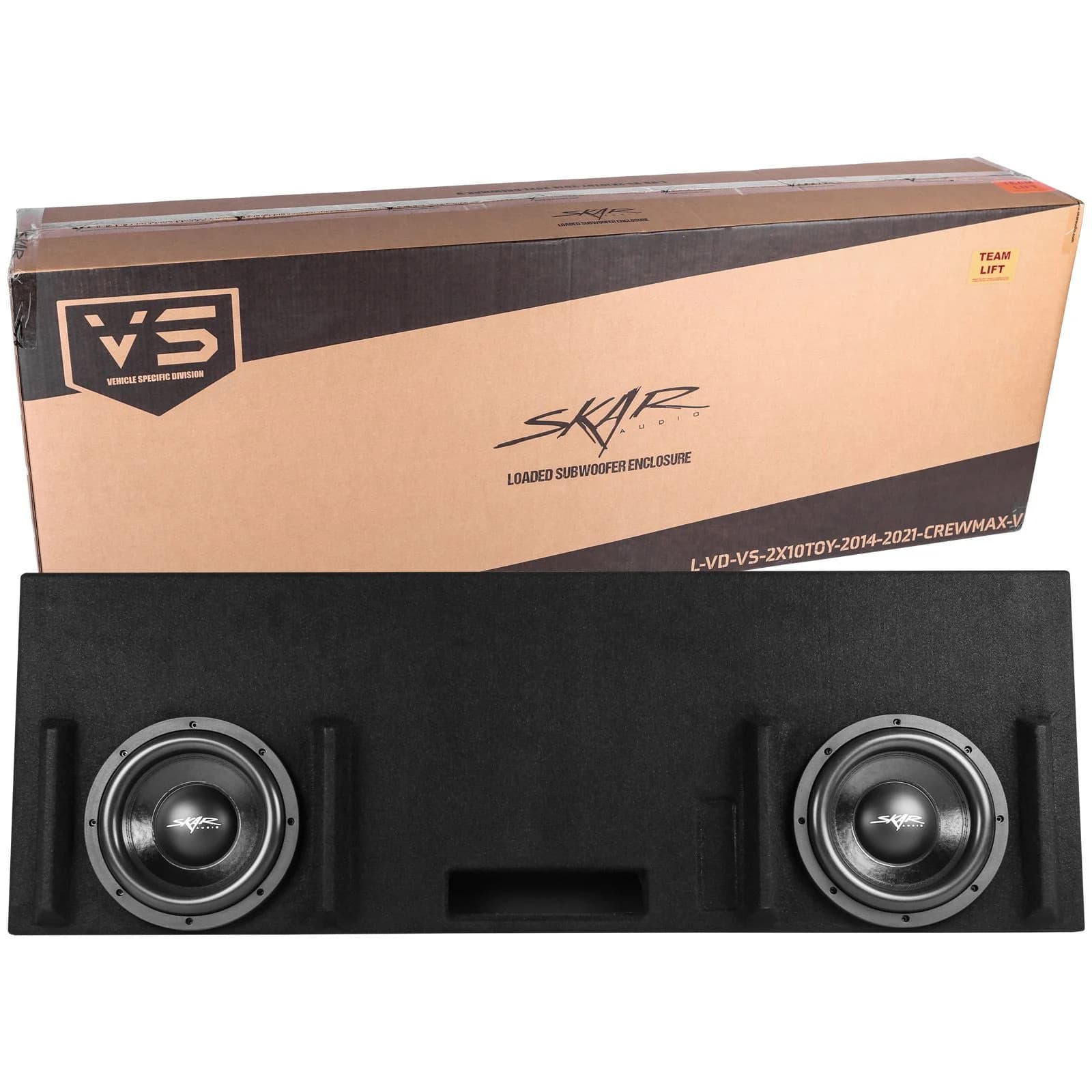 Dual 10" 1,600W Max Power Loaded Ported Subwoofer Enclosure Compatible with 2014-2021 Toyota Tundra Crew Max Cab Trucks - Image 7