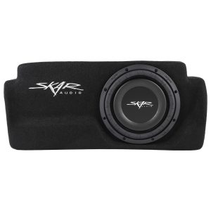 Single 10" 1,000W Max Power Loaded Subwoofer Enclosure Compatible with 2016-2023 Toyota Tacoma Double Cab Max Trucks