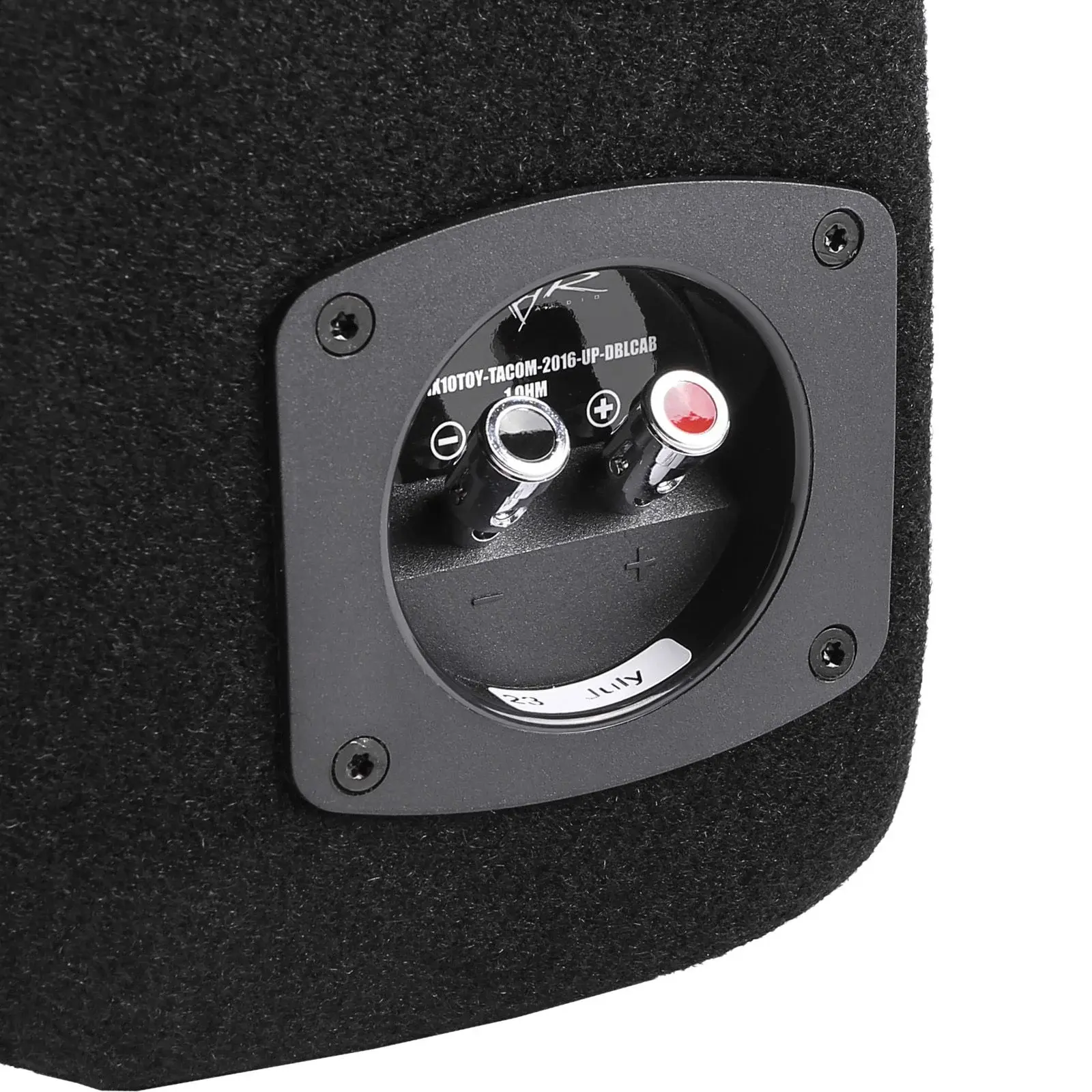 Single 10" 1,000W Max Power Loaded Subwoofer Enclosure Compatible with 2016-2023 Toyota Tacoma Double Cab Max Trucks - Image 4