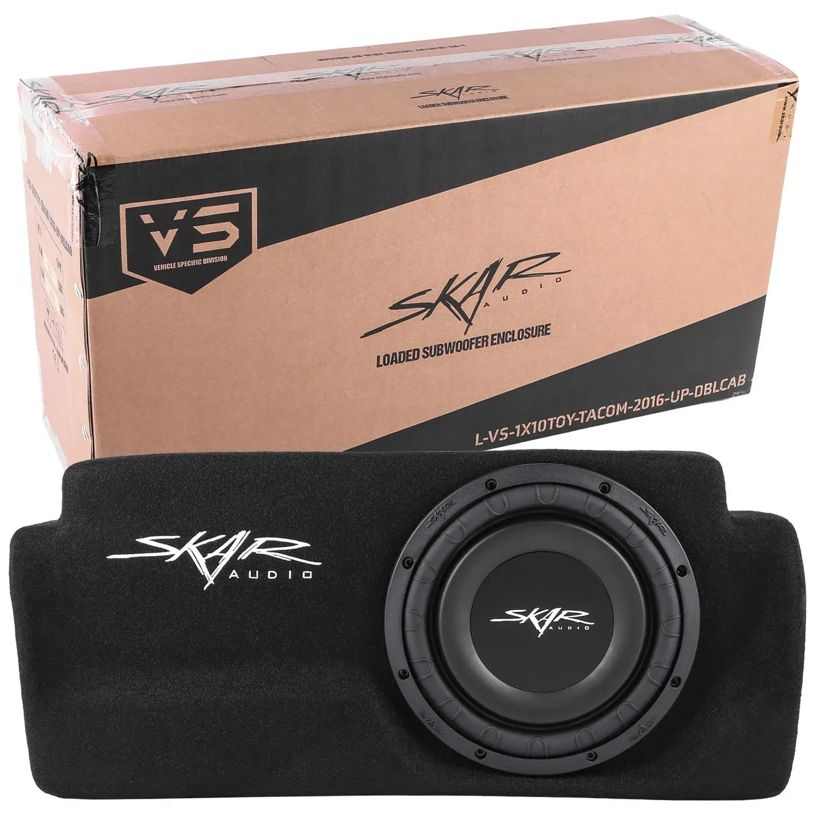 Single 10" 1,000W Max Power Loaded Subwoofer Enclosure Compatible with 2016-2023 Toyota Tacoma Double Cab Max Trucks - Image 6