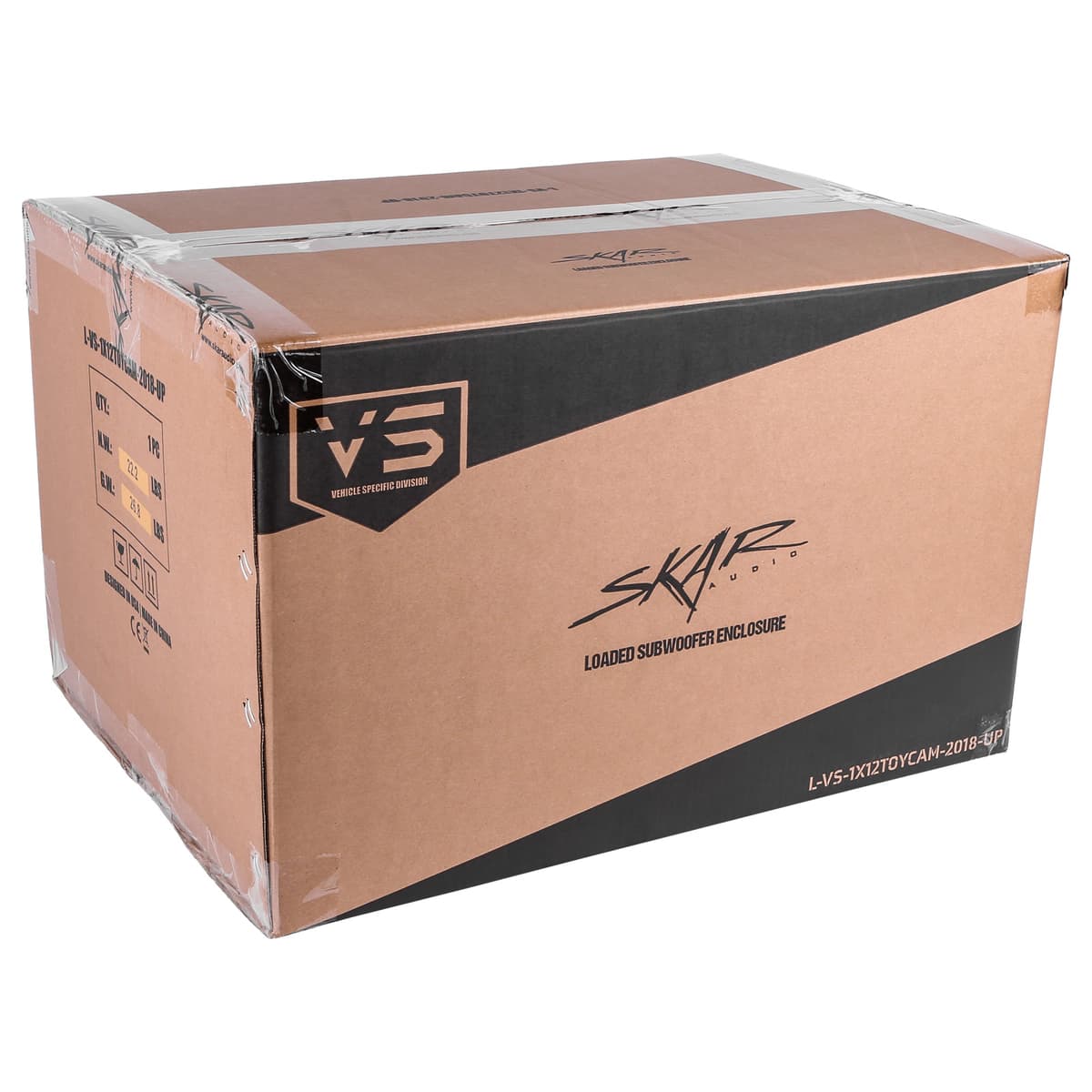 Single 12" 1,000W Max Power Loaded Subwoofer Enclosure Compatible with 2018-2025 Toyota Camry Vehicles - Image 7