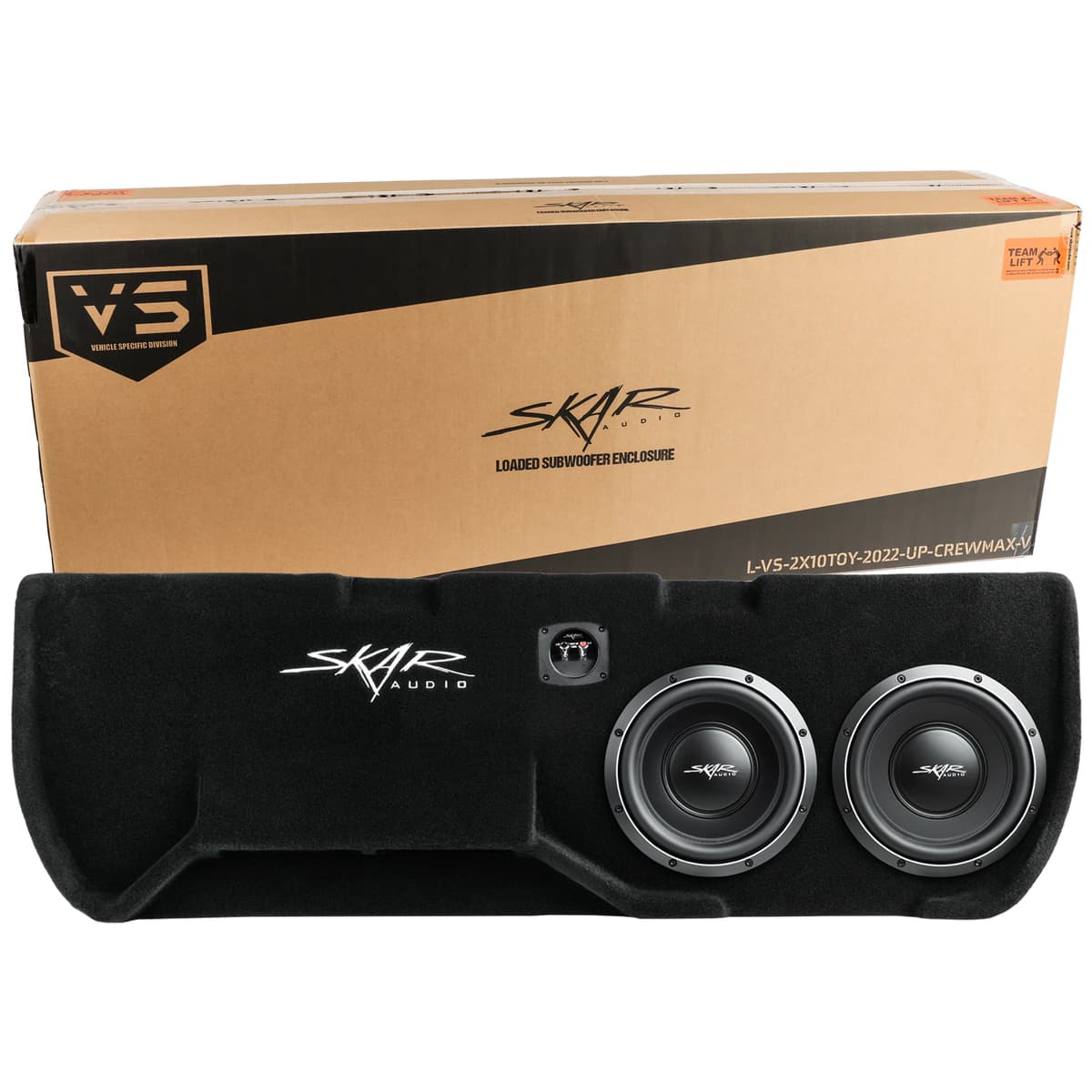 Dual 10" 2,000W Max Power Loaded Ported Subwoofer Enclosure Compatible with 2022-2025 Toyota Tundra CrewMax Cab Trucks - Image 8