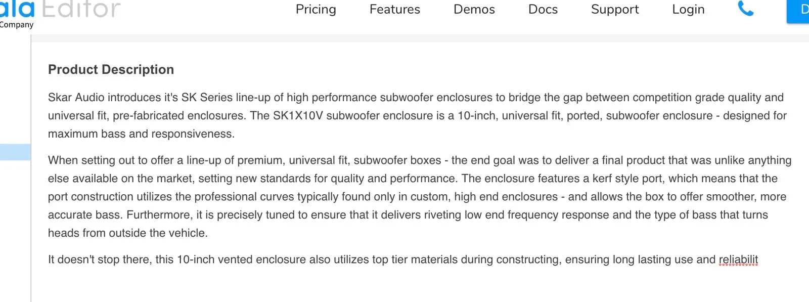 Single 10" Ported Subwoofer Enclosure - Image 6