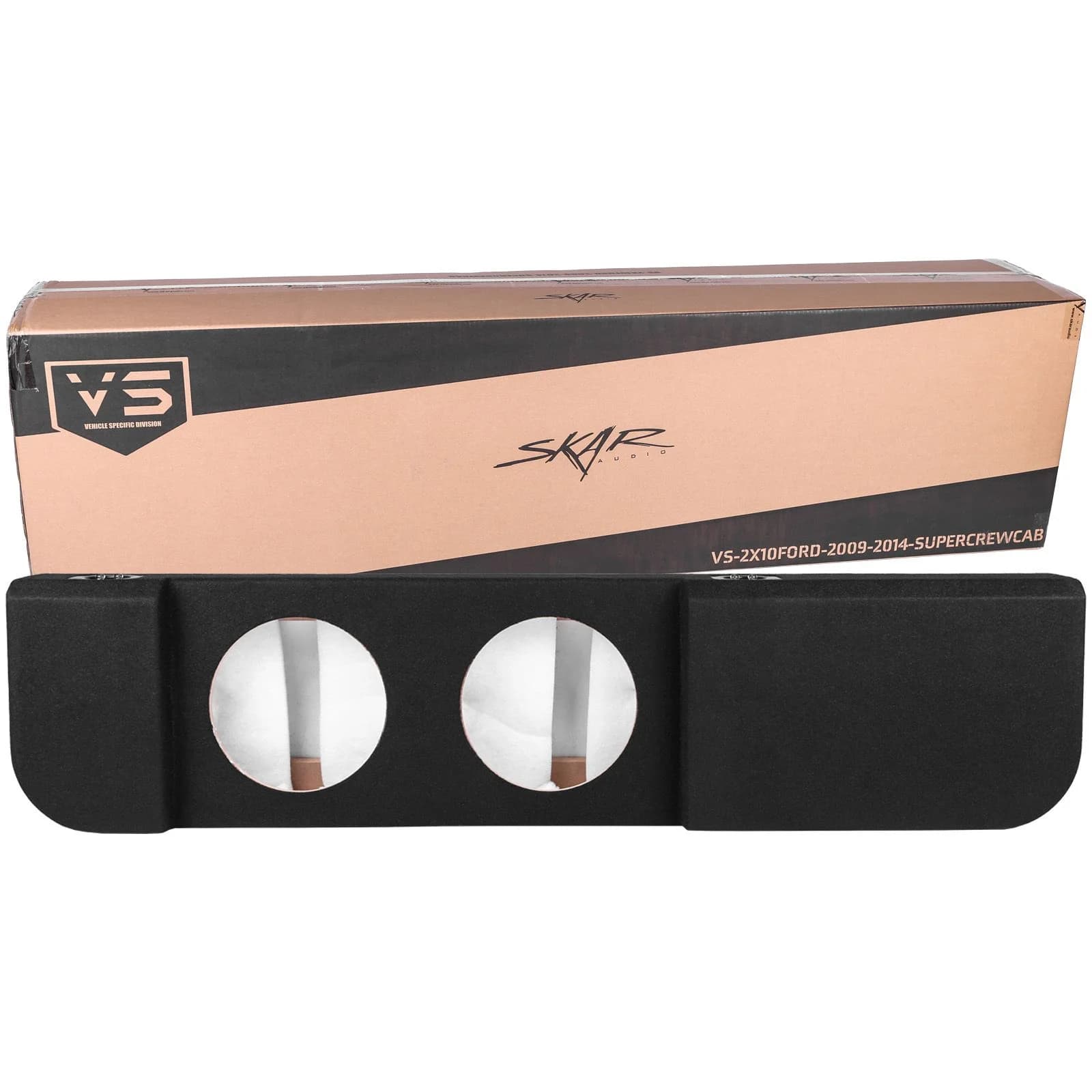 2009-2014 Ford F-150 Super Crew Cab Compatible Dual 10" Sealed Subwoofer Enclosure - Image 6