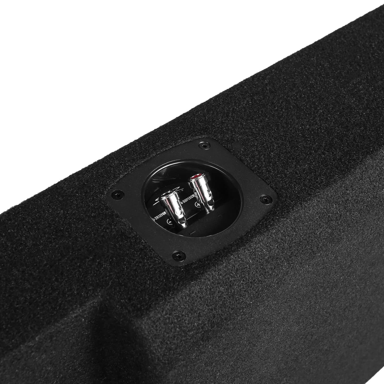 2009-2014 Ford F-150 Super Crew Cab Compatible Dual 12" Sealed Subwoofer Enclosure - Image 4