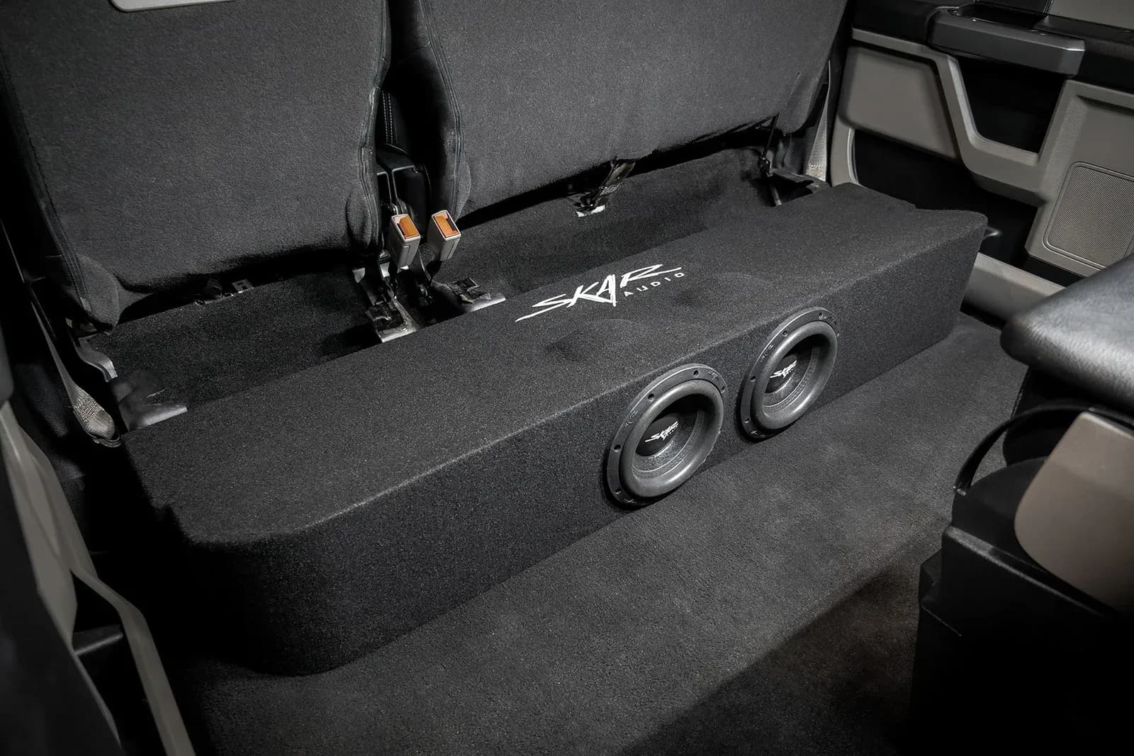 2017-2025 Ford Super Duty (F-250/350/450) SuperCrew Cab Compatible Dual 8" Ported Subwoofer Enclosure - Image 9
