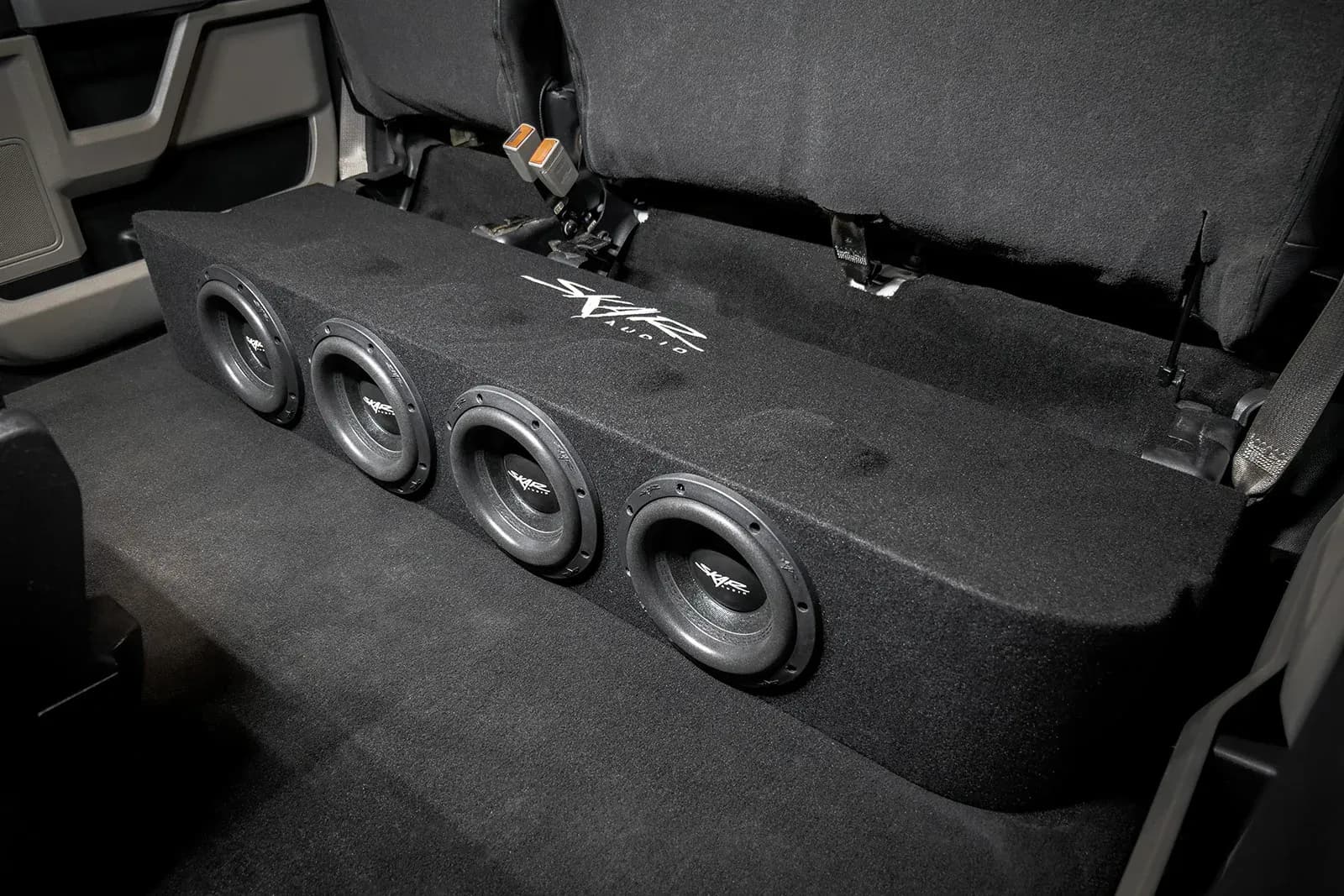 2017-2025 Ford Super Duty (F-250/350/450) SuperCrew Cab Compatible Quad 8" Ported Subwoofer Enclosure - Image 10