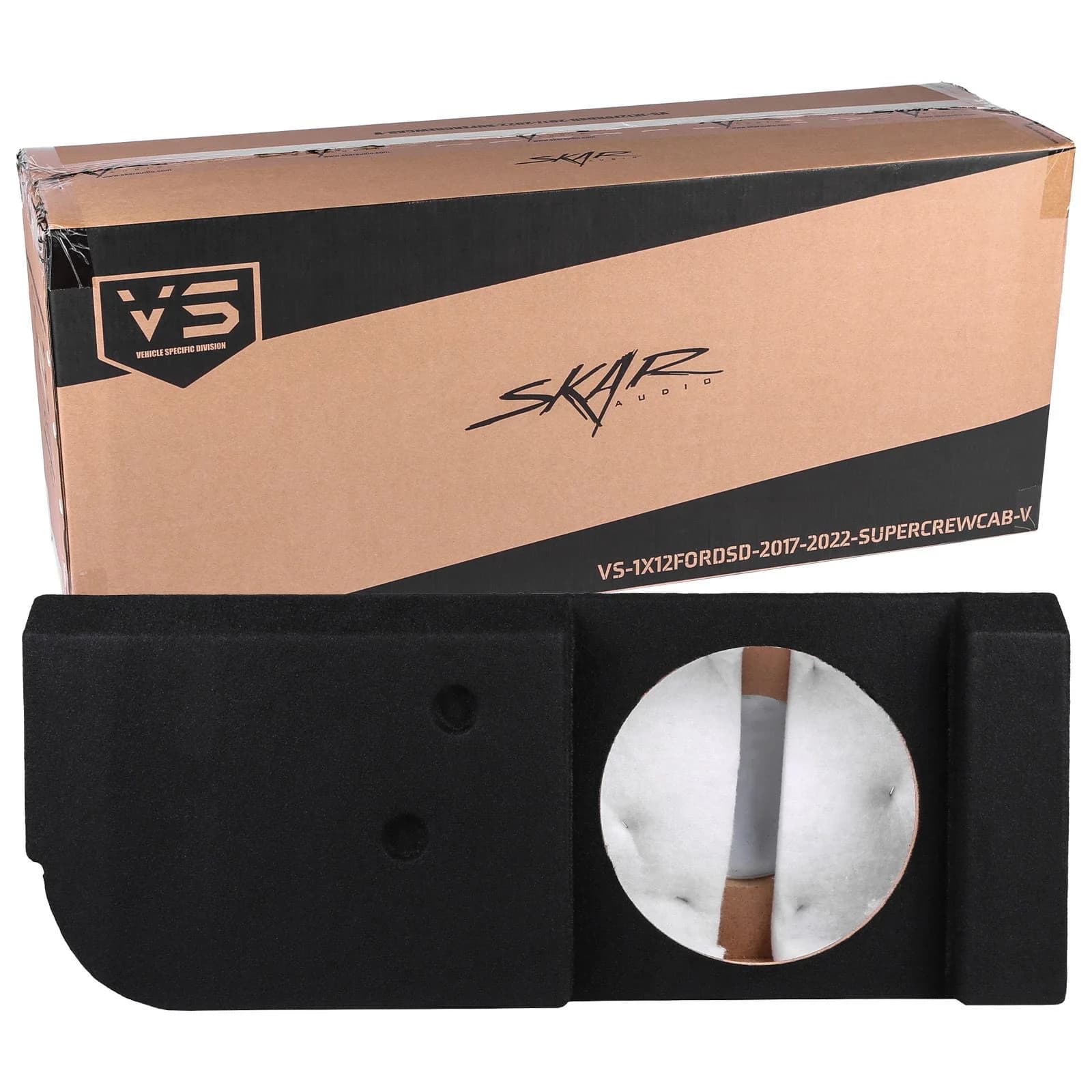2017-2025 Ford Super Duty (F-250/350/450) SuperCrew Cab Compatible Single 12" Ported Subwoofer Enclosure - Image 7
