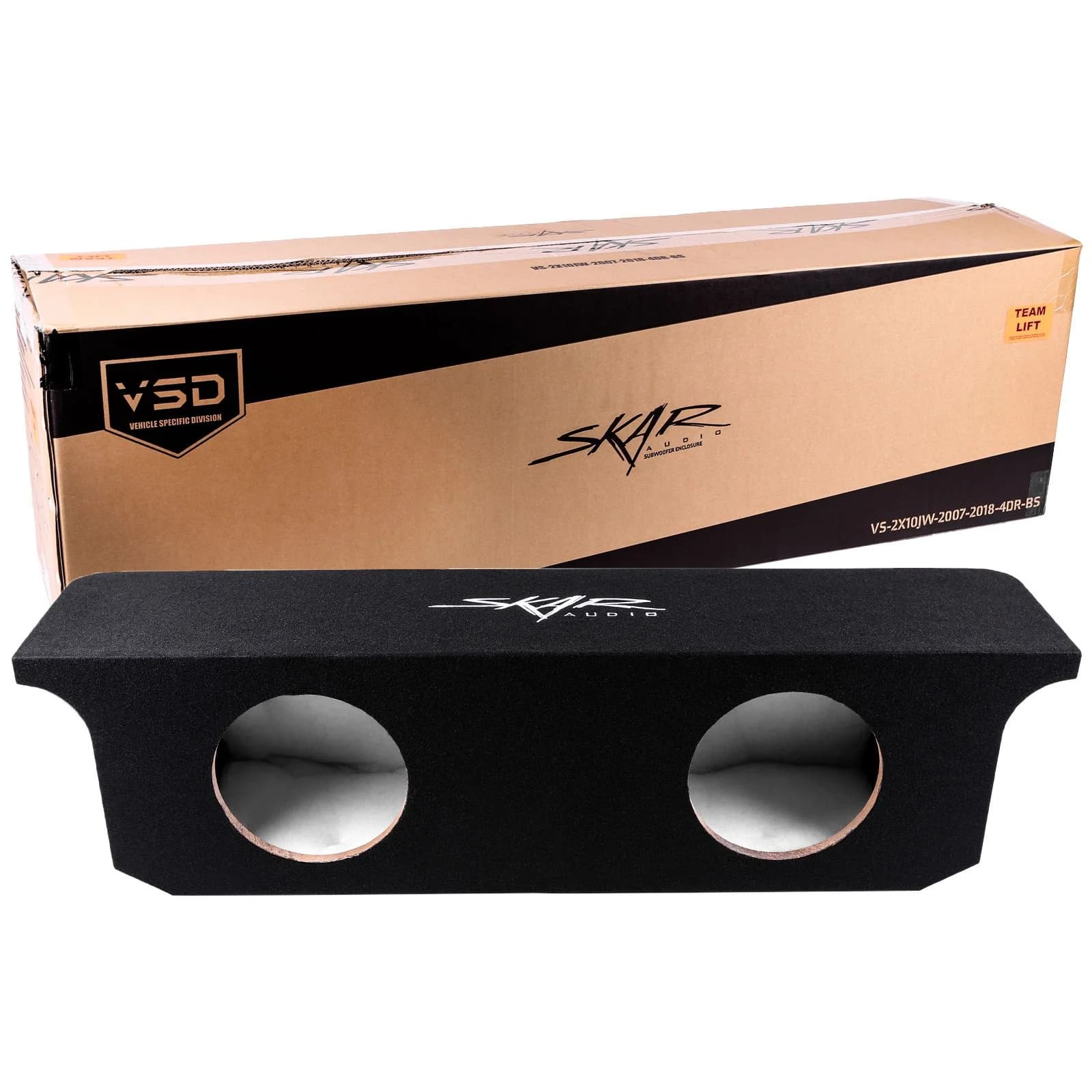 2007-2018 Jeep Wrangler Unlimited (JK) 4-Door Vehicle Compatible Dual 10" Subwoofer Enclosure - Image 6