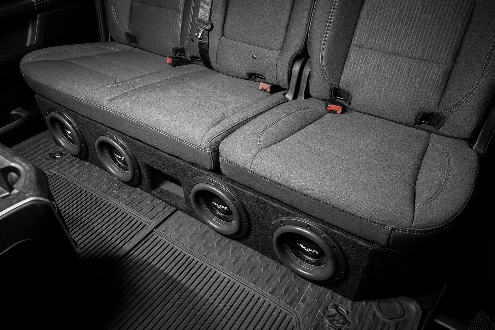 2019-2025 Ram 1500 (5th Gen) Crew Cab Compatible Quad 8" Ported Subwoofer Enclosure - Image 7