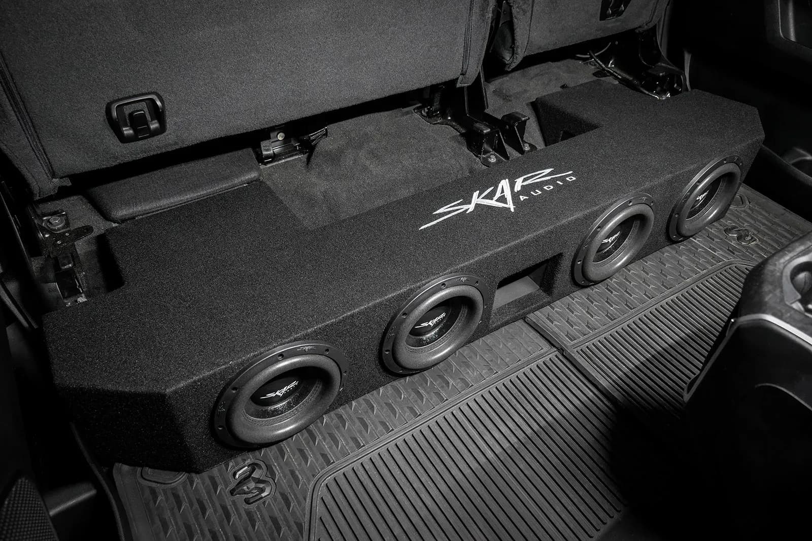 2019-2025 Ram 1500 (5th Gen) Crew Cab Compatible Quad 8" Ported Subwoofer Enclosure - Image 8