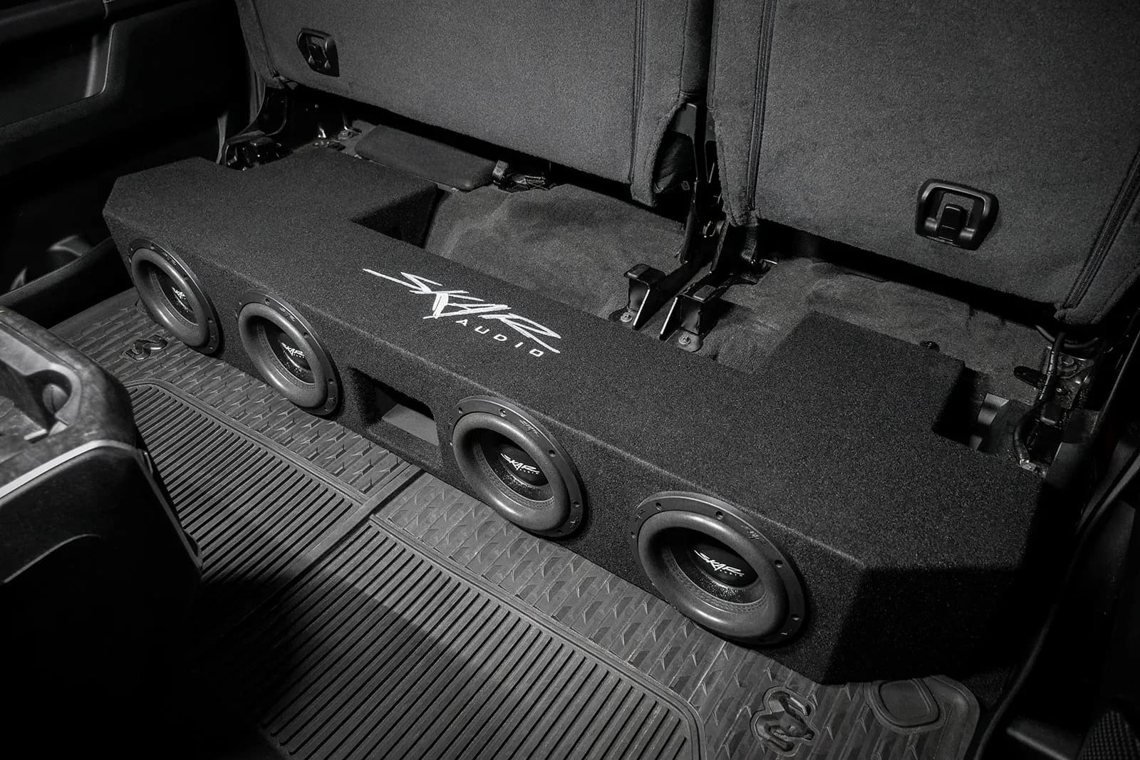 2019-2025 Ram 1500 (5th Gen) Crew Cab Compatible Quad 8" Ported Subwoofer Enclosure - Image 9