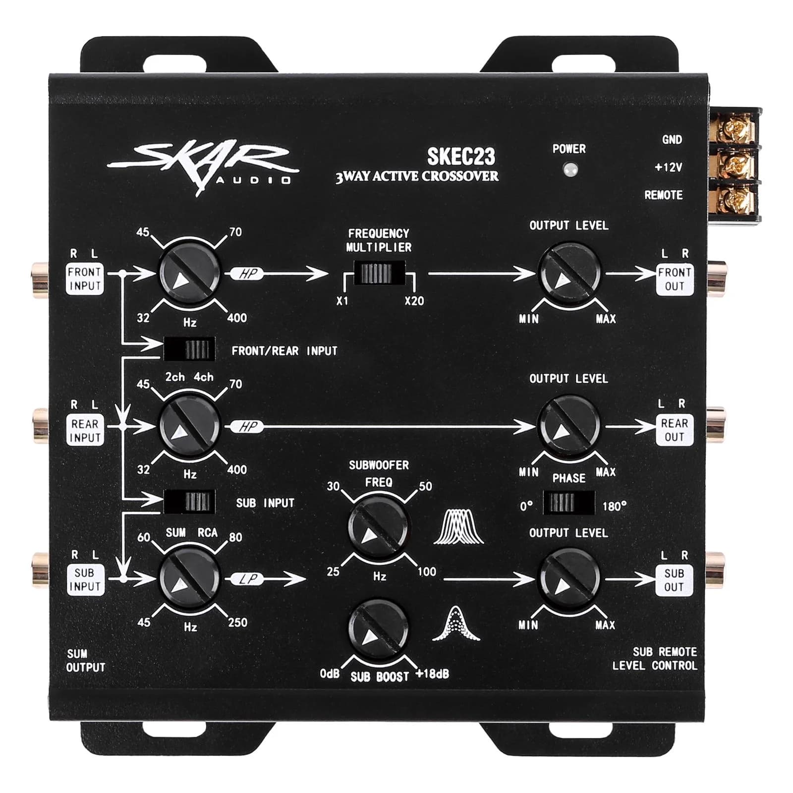 SKEC23 | 3-Way 6 Channel Electronic Crossover