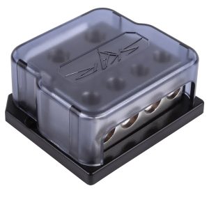 SK-DIST-BLK4 | Dual 1/0 Gauge to Quad 4 Gauge Power Distribution Block