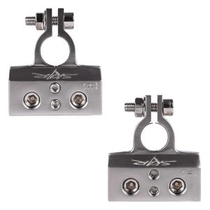 SK-BATTERMS1 | x2 0/4 Gauge and x2 8/10 Gauge (+/-) Top Post Heavy Duty Positive and Negative Battery Terminals