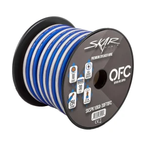 10-Gauge Elite Series Max-Flex (OFC) Speaker Wire - Blue/White