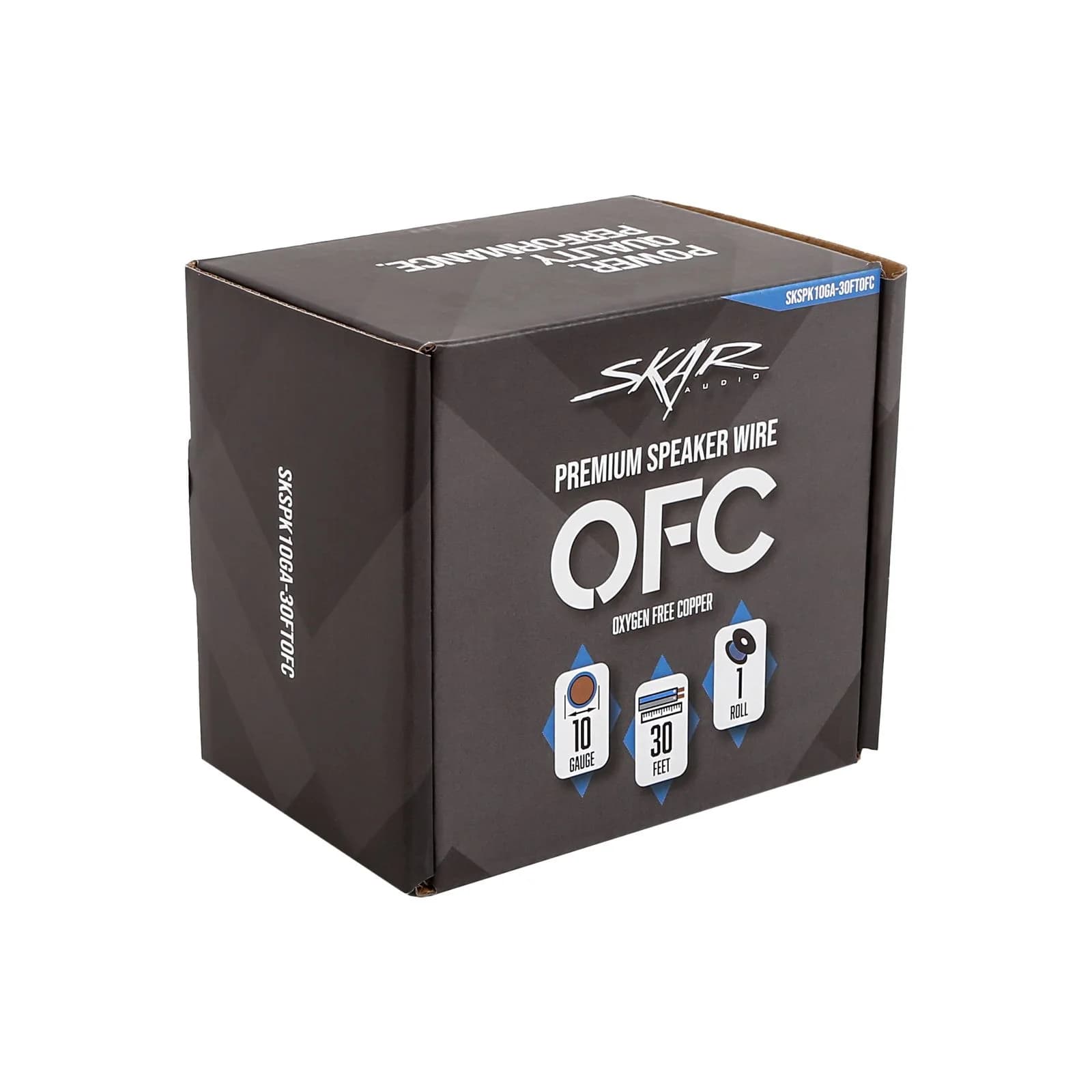 10-Gauge Elite Series Max-Flex (OFC) Speaker Wire - Blue/White - Image 6