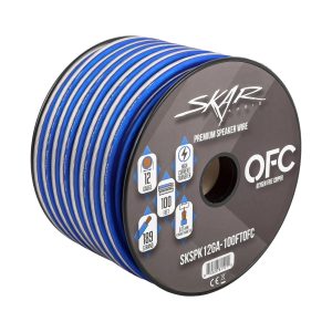 12-Gauge Elite Series Max-Flex (OFC) Speaker Wire - Blue/White