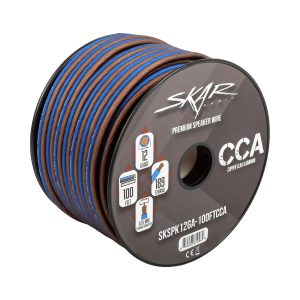 12-Gauge Performance Series (CCA) Speaker Wire - Blue/Brown