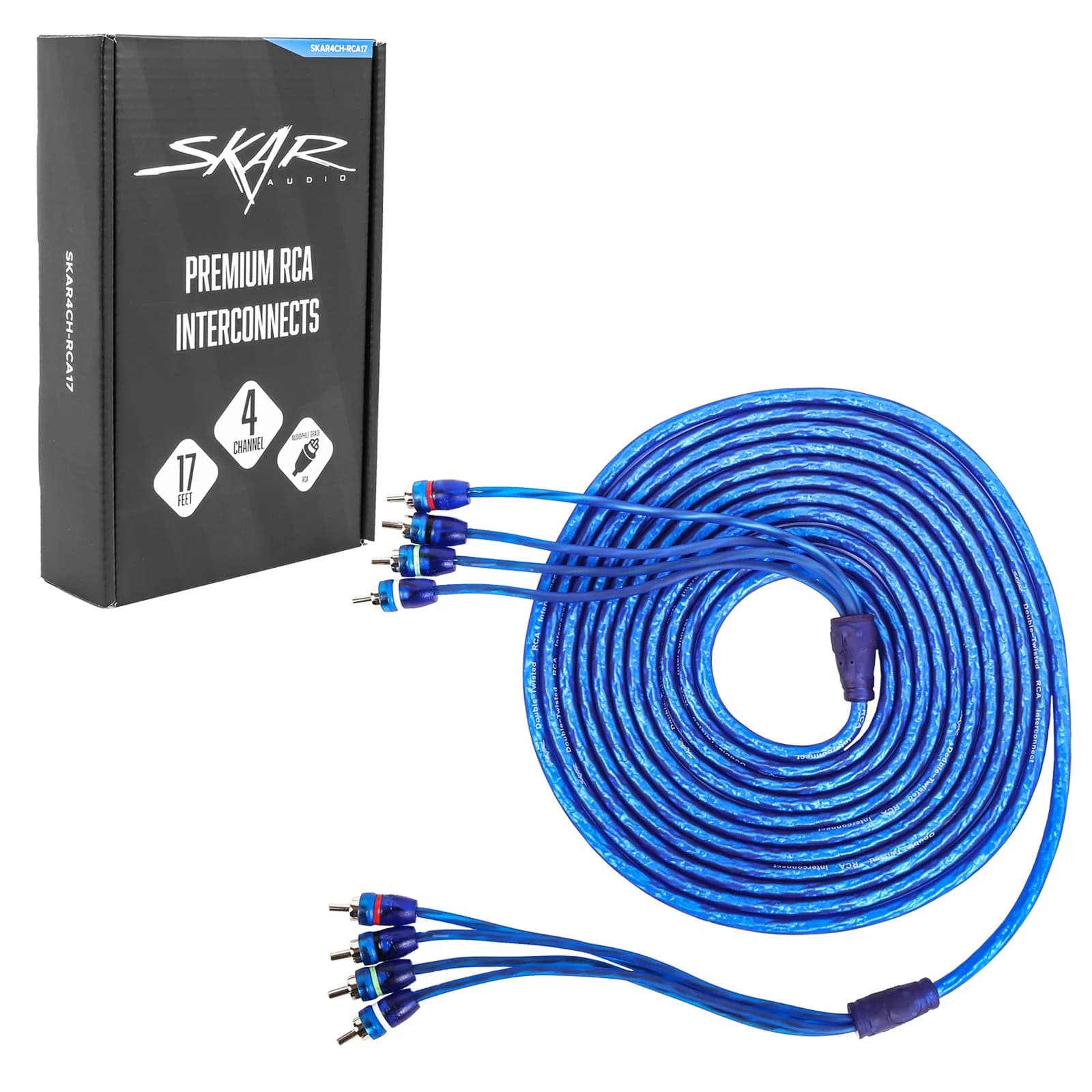 SKAR4CH-RCA17 | 17 Ft 4-Channel Twisted Pair RCA Interconnect Cable