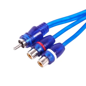 SKARRCA-1M2F | 1-Male to 2-Female RCA Y-Adapter (1 Ft) Cable