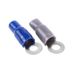 SKRING-TERM-4GA-10PK | 4 Gauge (5/16") Nickel Plated Premium Ring Terminals (10-Pack)